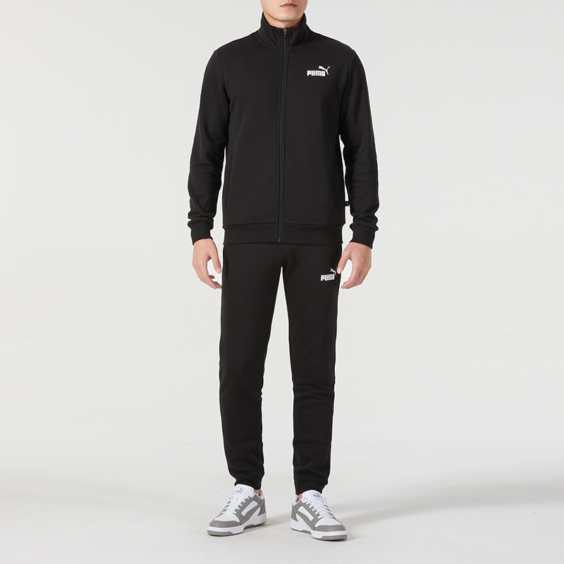 彪马Clean Sweat Suit男针织长裤长袖-加绒680660-01