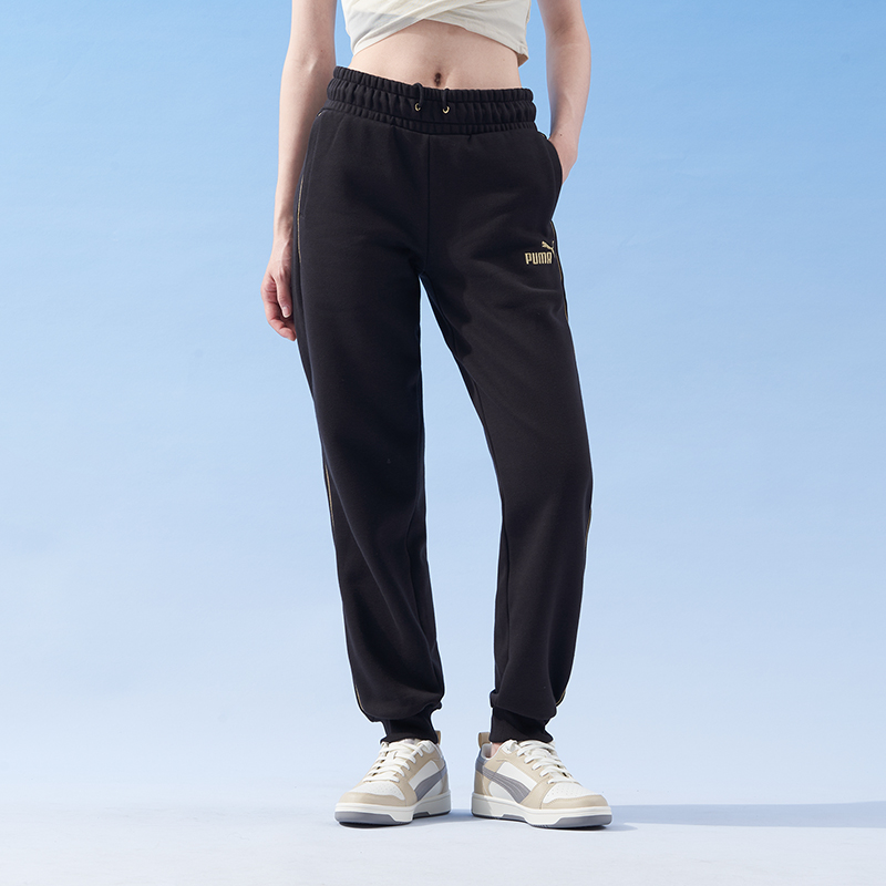 彪马ESS+ MINIMAL GOLD Sweatpants FL女针织长裤-加绒680150-01