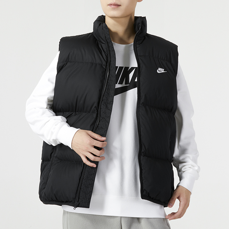 耐克AS M NK CLUB PUFFER VEST男棉马甲FB7374-010
