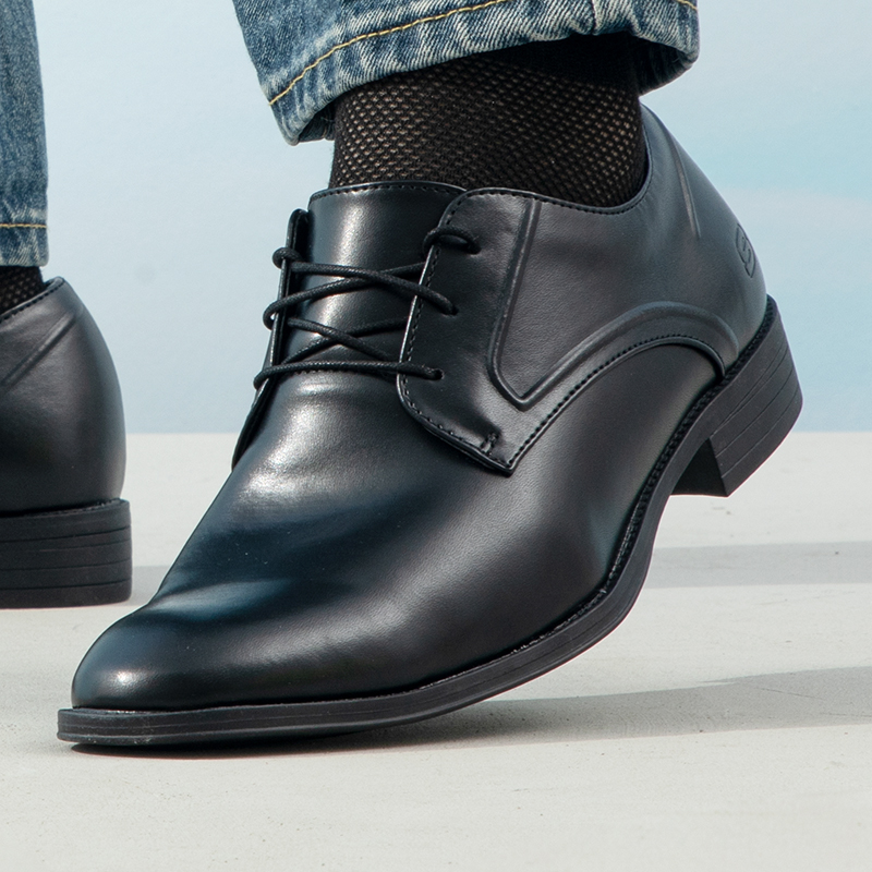 斯凯奇SKECHERS MENS USA系列男士商务正装鞋男商务皮鞋65538-BLK