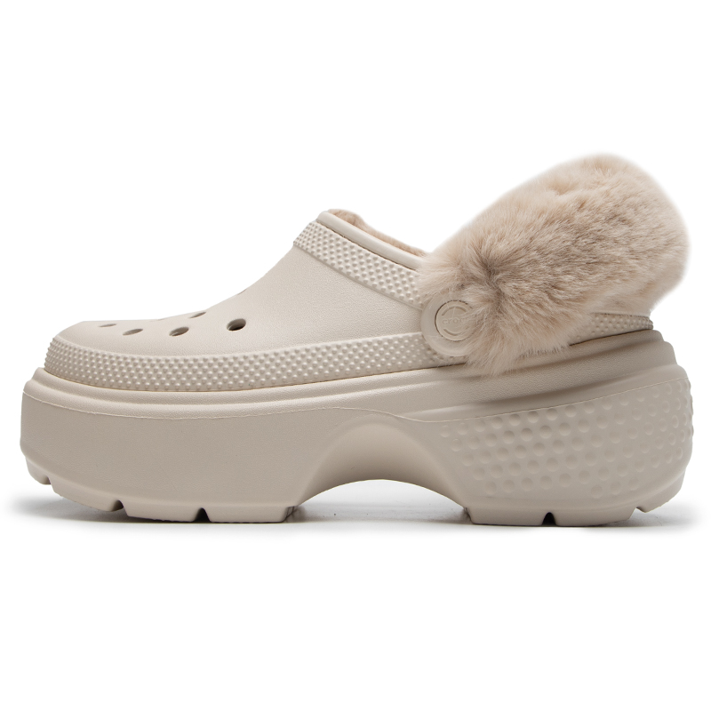 卡骆驰雪屋暖棉Clog中洞洞鞋-加绒208546-160
