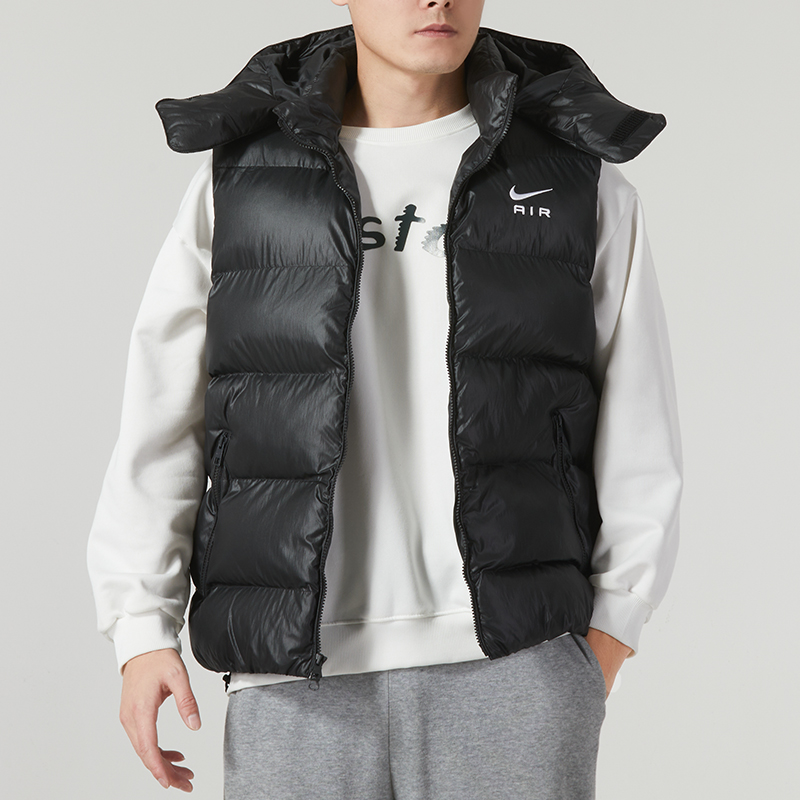 耐克M NSW NIKE AIR TF HOODED VEST男棉马甲FD6428-010