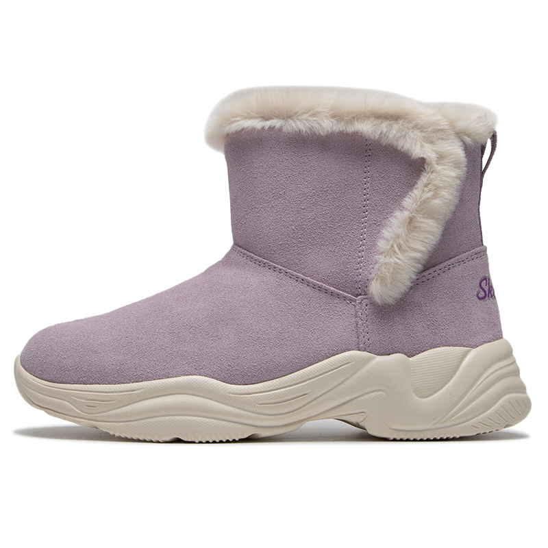 斯凯奇儿童SKECHERS GIRLS 加绒休闲靴童雪地靴303052L-LAV