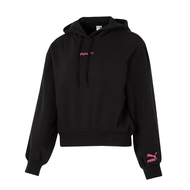 彪马CLASSICS SLOUNGE GIRL Hoodie TR女连帽卫衣-毛圈625165-01