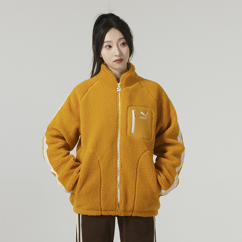 彪马PUMA BZ Graphics Sherpa Jacket中摇粒绒夹克625196-50
