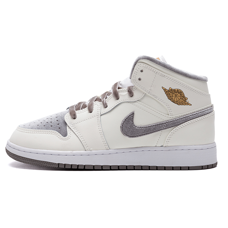 耐克儿童AIR JORDAN 1 MID SE (GS)女童中帮FB9899-100