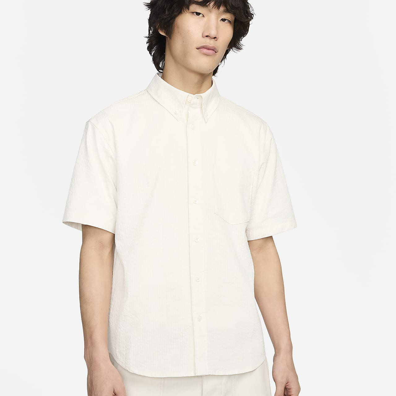 耐克AS M NL SS SEERSUKR BTN DWN SH男短袖衬衫FN3223-030