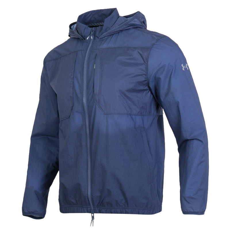 安德玛/UAUA RUN TRAIL JACKET男梭织连帽夹克1383243-044